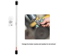 Fafeicy Aiguille d'Aérographe Argentée, Buse d'Aérographe en Acier Inoxydable, Aiguille ' en Acier et Placage de Cuivre de Remplacement ' pour la Maison pour Ancien (0,5 mm)