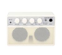 Fafeicy Amplificateur de Basse Portable 10 W Haut-Parleur Rechargeable à Double Canal pour Guitare Basse électrique avec Alimentation DC5v 1A
