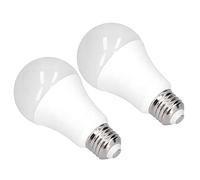 Fafeicy Ampoule LED Dimmable E26 Eye-Care, Lot de 2, 7W 5000K | Boîtier entièrement fermé anti-insectes, matrice haute luminosité 2835 à 14 puces, durée de vie de 20 000 heures, diffuseur