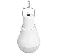 Fafeicy Ampoule Solaire, Ampoule à LED Solaire USB avec Batterie de Crochet 3,7 V 1000mAh, Économie D'énergie de Lumière Blanche pour la Maison, la Remise, la Panne de Courant