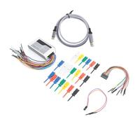 Fafeicy Analyseur Logique 16 Canaux avec Taux d'échantillonnage de 100 M, Tension de Seuil Réglable, Générateur PWM 2 Voies intégré pour Ingénieurs et Développeurs