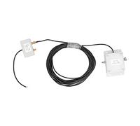 Fafeicy Antenne à Boucle Active à Ondes Courtes Récepteur à Large Bande 0,5-30 MHz avec Boîtier étanche à la Pluie en Acier Inoxydable pour Utilisation Extérieure sur Balcon Ham SWL