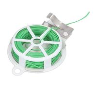 Fafeicy Attaches Torsadées de Jardin Rouleau D'attaches Torsadées avec Coupe-Fil d'attache pour Plantes Rouleau d'attache de Câble en Plastique Vert et Blanc et Fil d'acier Distribution (20m)