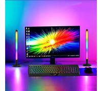 Fafeicy Bande Lumineuse LED, Barre Lumineuse Musicale avec Contrôle du Son USB avec Effets RVB Colorés pour Les Fêtes et Les Salles de Jeux (Green)