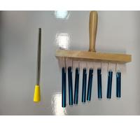 Fafeicy Bar Chimes Bouleau Bois Percussion Carillon Instrument 8 Tons | Carillons de barre en bois de bouleau, Instrument à Percussion, cloches à main à 8 tons avec Tubes en aluminium, bâton de