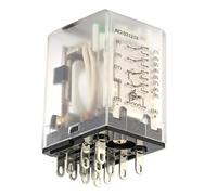 Fafeicy BEMM4C Relais électromagnétique 14 Broches 5 A, Taille Compacte, Léger, Haute stabilité avec Extinction D'arc à Air pour équipements D'automatisation, Armoires de Commande (12 V)