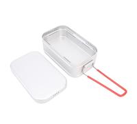 Fafeicy Boîte à Déjeuner de Camping, Récipient de Repas isolé en Alliage d'aluminium Portable pour la Randonnée, la Pêche, les Pique-niques, les Activités de Plein Air