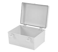 Fafeicy Boîte de Jonction électrique étanche IP66, Boîtier ABS avec Couvercle Gris et Plaque de Montage, pour Applications Extérieures et Intérieures (400 X 300 X 200 mm / 15,75 11,81 7,87 pouces)