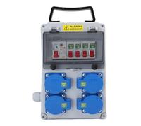 Fafeicy Boîte de Prise Industrielle Mobile, avec Indice IP44-67, Boîte de Disjoncteur Portable, 260x170x140mm pour une Utilisation en Extérieur