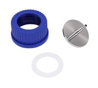Fafeicy Bouchon de Bouteille de sécurité GL45, Bouchon de Remplissage 1 Port en PBT PP et Acier Inoxydable 304, Interface 4-6 Mm, Joint Résistant aux Fuites, Utilisation Haute Pression