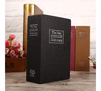 Fafeicy Box Livre de Verrouillage de sécurité, Style de Dictionnaire Portable pour le Bureau à Domicile, Verrouillage codé, Boîte Robuste pour les Objets de Valeur (Mot de passe noir)