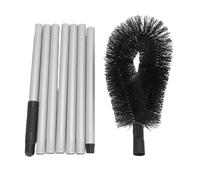 Fafeicy Brosse de Nettoyage de Gouttières de Toit 7,5 Pieds Nettoyer de Gouttières Multifonctionnelles Piscines de Murs Hauts