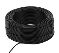Fafeicy BVR 1x2,5mm 19-Brins Câble Cuivre PVC, 100m Noir | Fil de cuivre de haute pureté à 19 brins, évalué à 450/750V AC, isolé en PVC, câblage d\'appareils ménagers, cordon