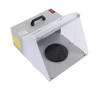 Fafeicy Cabine de Pulvérisation D'aérographe avec Lumière LED pour | Faible Bruit 45 DB, Moteur 25 W, Filtre Haute densité, Débit D'air 4 M³/min, Construction en Fer ABS, établi à Plateau