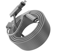 Fafeicy Câble Satellite de Remplacement 30 M avec Adaptateur Ethernet IP68 étanche 1200 Mbps pour Antenne Parabolique Gen 2 V2 Connexion Internet Extérieure Stable