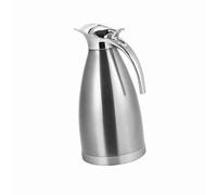 Fafeicy Cafetière en Acier Inoxydable Double Paroi Récipient Isotherme (2L) | Cafetière à Double paroi en acier inoxydable, pichet sous vide 1,5 l 2l, pichet thermique à une main, 122 à 140 degrés F
