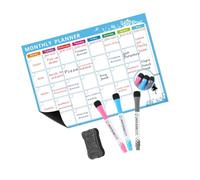 Fafeicy Calendrier de L'ardoise Magnétique pour le Réfrigérateur avec une écriture et une Suppression Faciles pour la Maison et le Bureau Utilisent A3 16,5 * 11,8 Pouces (WHITE #-1)