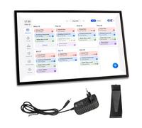 Fafeicy Calendrier Numérique Intelligent de 15.6 Pouces, écran Tactile Full HD, Planificateur Familial avec Tableau des Tâches, pour le Bureau et la Maison, Montable au Mur (Prise UE 100-240V)
