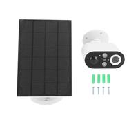 Fafeicy Caméra de sécurité Solaire 1080P sans Fil Extérieure avec Détection de Mouvement PIR Panneau Solaire 5V 2A Surveillance à Domicile étanche pour Jardin Chantier de Construction