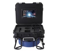 Fafeicy Caméra D'inspection D'égout 7 Pouces 1080P, Endoscope de Tuyau de 50 M 18 Mm avec DVR 6 Lumières LED, pour les Réparations de Canalisations de Plomberie à Usage Professionnel à (Prise UE)