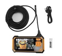 Fafeicy Caméra Endoscopique à Double Objectif, Endoscope HD 1080P avec écran LCD de 4,3 Pouces et 8 Lumières LED Réglables, Caméra D'inspection IP67 pour L'entretien de la Voiture, la (5M / 16.4Ft)