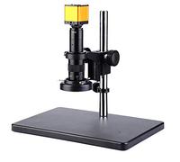 Fafeicy Caméra Microscope 16 MP USB avec Support Universel, Anneau | Image en Direct HD 1080P sur Moniteur, Objectif Zoom 0,7X à 4,5X, Bras Rotatif à 360°, pour Réparation de Soudure