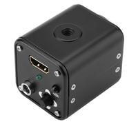 Fafeicy Caméra Microscope Industrielle, 1080P 60fps 1/3in C-Mount pour | Sortie pour Moniteur en Direct, Vidéo 1080P à 60fps, Balance des Blancs Automatique, Boîtier Métallique Compact, DC5-12V,