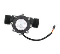 Fafeicy Capteur de Débit, Mesure de Débit à Effet Hall, Haute sensibilité, Résistant à la Chaleur, Débitmètre D'eau, Filetage Mâle G1in pour Piscine, Irrigation, Usine D'eau