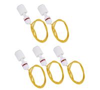 Fafeicy Capteur de Niveau de Liquide, 5 Pièces, Interrupteur à Flotteur en Plastique PP P3508 pour Réservoir d'eau, Pompe de Piscine, Fil 0 ~ 220V 400mm