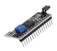 Fafeicy Carte Adaptateur LCD1602 Module d'interface I2C Adaptateur LCD IIC pour écran LCD 1602 avec Potentiomètre de Contraste de Rétroéclairage économise 5 Ports IO