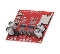 Fafeicy Carte Amplificateur 2 Canaux Module Amplificateur de Puissance Double Canal 15 W avec Entrée Bluetooth et Carte Mémoire DC 12 24 V pour Haut-Parleur sans Fil et Audio Domestique
