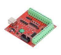 Fafeicy Carte Contrôleur de Mouvement USB Pilote de Moteur Pas à Pas CNC 4 Axes avec Impulsion 100 KHz 4 Entrées Sorties Relais pour Le Contrôle de Broche de Machine de Gravure CNC