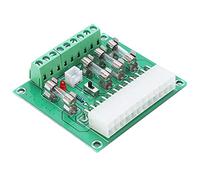Fafeicy Carte d'alimentation ATX en Résine, Adaptateur d'alimentation pour Ordinateur, Interrupteur à Bascule 20 Broches 24 Broches avec Panneau Avant de Secours, Sortie 5 Vsb pour Cartes