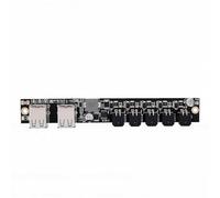 Fafeicy Carte D'Extension D'alimentation pour Mini Imprimante 3D Lab P1P P1S X1E A1 A1, 4 Ports USB A Femelles, 4 Ports MX3.0 2x2 Broches pour Extension Multi-appareils