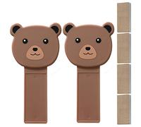 Fafeicy Carton Bol de Toilettes Souppe-casse de Siège Douce de Couvercle de Couvercle de Toilette sucré et Confortable pour la Salle de Bain Ménage/Matériau PP Adulte (Grizzly Style [2 packages])