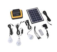 Fafeicy Centrale électrique Portable, Générateur Solaire, Batterie Rechargeable 5000 MAh, écran LED, Radio MP3, Ports USB, pour Camping, Urgence, Extérieur
