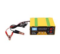Fafeicy Chargeur de Batterie Intelligent 12V 24V, Chargeur de Batterie de Voiture Automatique 10A 7.5A 180W avec Affichage LED de Contrôle du Processeur, pour Le Camion (Prise UE)