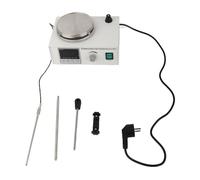 Fafeicy Chauffage à Température Constante, Agitateur Magnétique de Laboratoire, Mélangeur à Plaque Chauffante, Affichage Numérique, Mini-agitation 0 à 2400 Tr/min (Prise UE 220V)