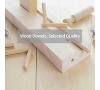 Fafeicy Chevilles en Bois Ondulées 100pcs à Bord en Bois forgé pour Module de Meubles de Garde-robe, Fournitures de Traitement du (6 mm x 40 mm)