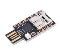 Fafeicy CJMCU- Clavier Virtuel Virtual USB TF Memory Keyboard Atmega32U4 pour Une Utilisation Professionnelle et Fiable Black 1 X CJMCU TF-Card BADUSB USB Virtual TTF Memory 2 X Pin (Black)