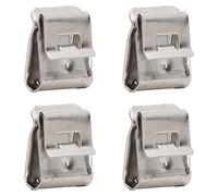 Fafeicy Claides de Fil PV 50pcs, Pinces de Câbles Solaires, Acier en Acier Inoxydable SUS304 en Acier à Ressort 65 MN, pour 2x4,0 Mm² 4x4,0 Mm², 1,0-3,2 Mm D'épaisseur