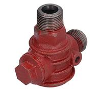 Fafeicy Clapet de Non-retour à Piston, 1 Pouce Fonte une Voie | Accessoire de compresseur d\'air de type clapet, corps forgé à ressort, faible pression de fissuration, contrôle de débit