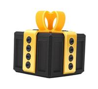 Fafeicy Coffret Cadeau Ennuyeux, Boîte Cadeau à Vis Imprimée en 3D avec Pièces Rotatives et clé, pour Anniversaire, Noël, Fête du Printemps, Fête des Pères, des Mères (Or Clair + Noir)