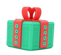Fafeicy Coffret Cadeau Ennuyeux, Boîte Cadeau à Vis Imprimée en 3D avec Pièces Rotatives et clé, pour Anniversaire, Noël, Fête du Printemps, Fête des Pères, des Mères (Rouge + Vert)