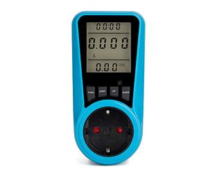 Fafeicy Compteur de Consommation électrique Prise, 120VAC 15A Watt Volt | Mesure le Coût en KWh et la Consommation Cumulée, Batterie Rechargeable Intégrée avec Mémoire, Alarme de Surcharge et Flash