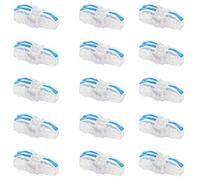 Fafeicy Connecteur de Fil de Type T, Bornier à épissure Rapide 2 en 1 avec Matériau Ignifuge pour la Commande électrique des Moteurs D'éclairage (BLUE)