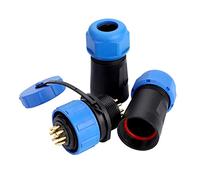 Fafeicy Connecteur de Socket de Bouchon D'aviation étanche - Life de Service Longue - pour Les Lampes Extérieures et Les Lanternes SP21 IP68 2/3/4/5/7/9/12pin (9 Broches)