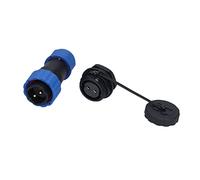 Fafeicy Connecteur étanche pour Prise D'aviation, écrou Arrière, Mâle et Femelle, Borne Bout à Bout, Connecteur Industriel 380 V SP20 (2 Noyau)