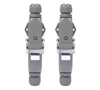 Fafeicy Connecteur Robuste, étanche IP68 avec Verrouillage fileté sécurisé, Prise D'aviation 5 Broches 4+1 Montée en Surface au Sol pour Machines Industrielles et Systèmes Solaires