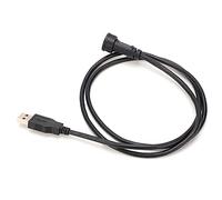 Fafeicy Connecteur USB étanche à Montage sur Panneau, Prise IP68 USB 3.0 | Interconnexion industrielle à conducteur en laiton, données haute vitesse 5 Gbit/s, verrouillage à baïonnette